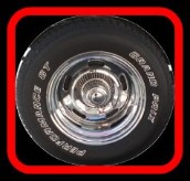 Wheel detailed by Fifty Dollar Detail.